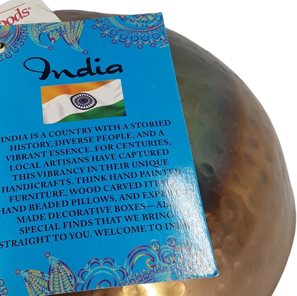 HOME GOODS Journey To India Bronze Colored Metal Like Home Decoration Piece NWT - Picture 7 of 7